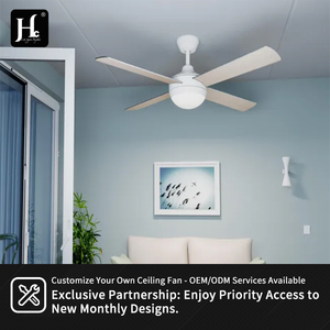 Best White Bldc 4 <b>Leaf</b> High Speed Fan 52 Inch Remote Control Ceiling Fans No <b>Light</b> for Hospitals - Product Image 6