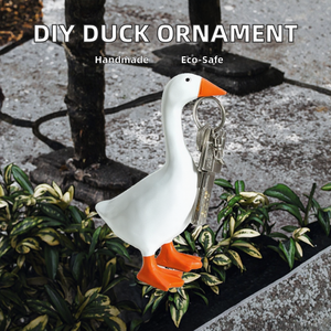 Ornement de Canard Magnétique Écologique et Créatif en Résine, Stockage de Canard Simulé, Décoration Artisanale de Canard Magnétique, DIY Unique - Product Image 2