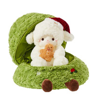 Wishing QQ Dragon Teddy Bear Doll Little Bear Short Plush PP Cotton Filling Youth Toy Cadeau de Noël Unisexe
