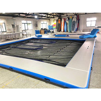 Grand filet de protection gonflable à point de goutte d'eau, dwc Double couche, pour piscine d'eau, océan, mer, avec filet de gelée