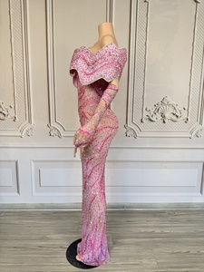 Váy dạ hội nữ bán chạy mùa hè 2025, kiểu dáng thanh lịch, sang trọng, đính pha lê lấp lánh, gợi cảm, dài chấm đất, thích hợp cho các bữa tiệc và club. - Product Image 2