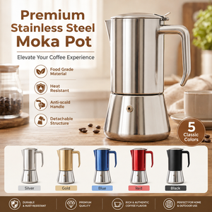 <span class=keywords><strong>Cafetera</strong></span> Moka de Acero Inoxidable Premium, <span class=keywords><strong>Cafetera</strong></span> <span class=keywords><strong>Italiana</strong></span> Resistente para Espresso - Product Image 2