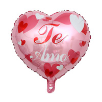 Ballons en forme de cœur Te Amo, ballons en mylar « Je t'aime » en espagnol pour la Saint-Valentin, décoration de mariage, globos