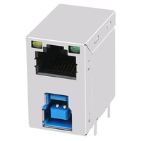 Conector Ethernet Magnético RJ45 8P10C 100/1000 Base-T Hecho en China con Doble USB