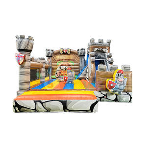 Nouveau design soldats <span class=keywords><strong>garde</strong></span> maison de rebond combo toboggan castillos gonflables château gonflable avec toboggan - Product Image 1