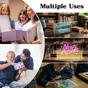 <span class=keywords><strong>2025</strong></span> <span class=keywords><strong>LED</strong></span> Acrylic viết bảng ánh sáng với văn phòng khô xóa bảng dẫn ánh sáng ban đêm lưu Ý bảng ánh sáng - Product Image 3