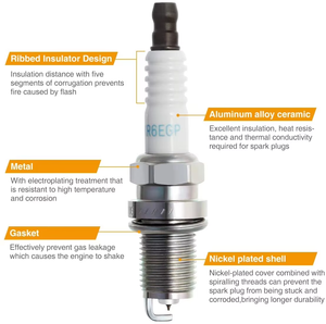 Bujía de Encendido Automotriz de Alta Calidad PFR7S8EG-1675 ILZKR7B-11S LZKAR6AP-11 SILZKR7B11 OEM, Repuesto para Nissan, Hyundai, Kia - Product Image 3