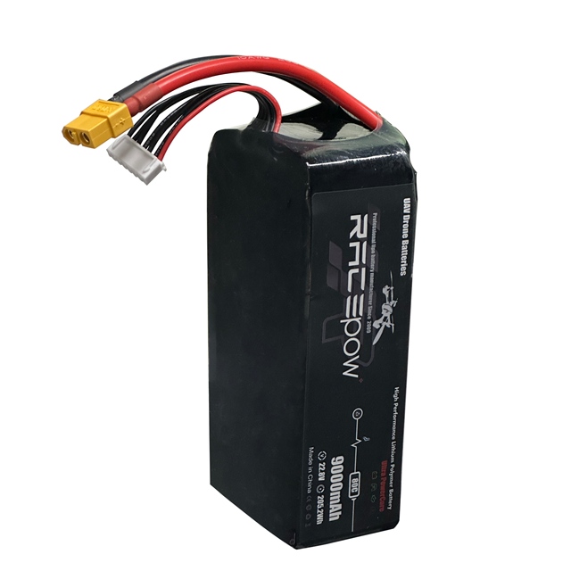 2026 Best FPV Drone Battery HighrateC 6S Lipo 22.8V/9000mAh80C Pouch Lithium Ion High Performance Product