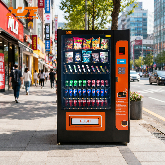 CE UL Certified Automatic Snack Drink Vending Machine 10.1 Inch Touch Screen Combo Vendor for Office Mall School