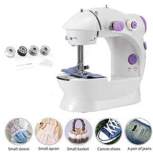 Máquina DE COSER Overlock para el hogar, Serge de 4 hilos, características automáticas, Manual, ropa para el hogar, tela, incluye máquinas de coser con Motor - Product Image 3