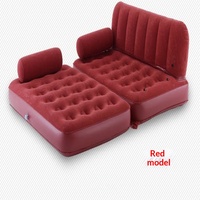 Canapé-lit double gonflable en PVC écologique, personnalisé en usine, pour usage domestique, extensible, fauteuil de relaxation, matelas de sieste