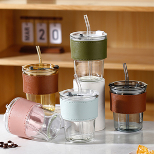 Tumbler Personalizzato da 400ml con Cannuccia, Tazza Classica per Uso Quotidiano, <span class=keywords><strong>Caffè</strong></span> e Acqua, Isolamento Termico per Tè e Birra - Product Image 1