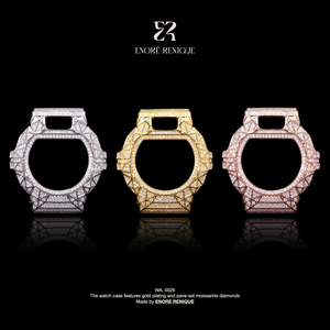 <span class=keywords><strong>Reloj</strong></span> DW-6900 Estilo Armadura con Incrustaciones de Diamantes VVS Moissanite, Caja de Latón Chapada en Oro, <span class=keywords><strong>Reloj</strong></span> <span class=keywords><strong>G</strong></span>-<span class=keywords><strong>Shock</strong></span> con Incrustaciones Completas de Diamantes para <span class=keywords><strong>Hombre</strong></span>, de Lujo - Product Image 1