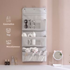 Sac de rangement suspendu pour dortoir, organisateur multi-niveaux et multi-usages, pour porte, salle de bain, mur, en PVC et polyester, pour armoire et chambre - Product Image 3