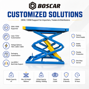 Sollevatore Auto Idraulico a Forbice a Doppio Cilindro BOSCAR TPL-3500U 3500kg/4000kg 1800mm Certificato CE/ISO per <span class=keywords><strong>Officina</strong></span> Idraulica <span class=keywords><strong>Elettrica</strong></span> - Product Image 6