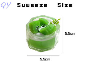 Ensemble de jouets sensoriels en silicone QY, formes variées disponibles, gobelets en gelée colorés avec décorations de fruits, unisexe - Product Image 5