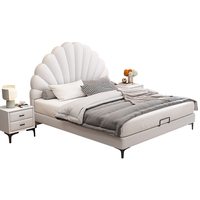 Schlafzimmer möbel Niedliches Design Günstiger Preis Benutzer definierte weiche hoch gepolsterte schlafende Kunstleder rosa Luxus Kinder Kingsize-Bett rahmen
