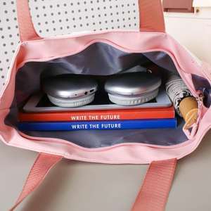 Sac fourre-tout en toile de coton de haute qualité, personnalisé en gros, avec logo imprimé - Product Image 2