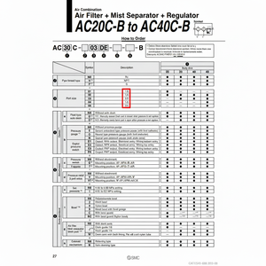 Combinación de filtros de aire SMC Pneumatics - Product Image 1