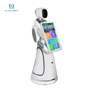 Robot de service Amy de qualité industrielle avec 3 caméras, protection IP54, autonomie de 10 heures, écran HD pour la surveillance de la sécurité publique - Product Image 2