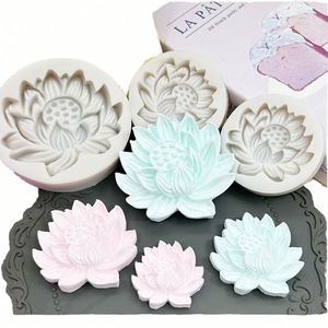 Moule en silicone jetable Ailes d'ange et Fleur de lotus pour chocolat, fondant, résine, plâtre, pierre diffuseur - Product Image 1