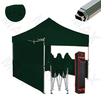 Auvent pliable promotionnel personnalisé 3x3, gazebo pop-up, toit de protection pour les salons professionnels