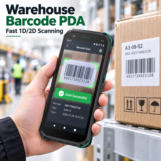 TINKMA Rugged  PDAs for Warehouse Inventory 5.5 Inch Android 4G 1D 2D Barcode Scanner Handheld Terminal