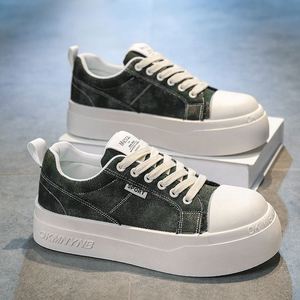 Zapatillas de Lona con Plataforma Modernas para Hombre, Construcción Ligera y Transpirable, Suela Gruesa que Aumenta la Altura - Product Image 4