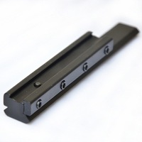 Adaptor Peninggi Taktis Luar Ruangan dari Aluminium Alloy 11-20mm, Ekstensi 14 Slot 20mm Weaver Metal Guide Riser 155mm Model A444