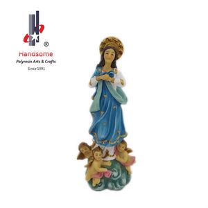 Personalizable 6 pulgadas poliresina divina niño infantil estatua Art Deco decoración del hogar Belén resina moldes Virgen María - Product Image 3