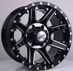 Jantes Beadlock Véritables 17 Pouces Tout-Terrain 4x4 SUV Camion 6*139.7 Aluminium Chromé pour Patrol Y60 Y61 pour LC80 - Product Image 1