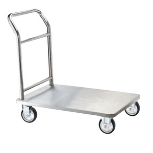Chariot à bagages pliable en métal de conception moderne C009 Chariot à main durable de lobby d'hôtel avec des roues pour l'accueil et l'usage d'entrepôt - Product Image 4