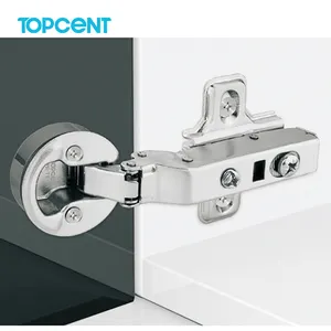 Topcent CH.5129 26mm Cup Furniture Hinge Kitchen Concealed Hinges One Way Soft Close Cabinet Glass Door Hinges for cabinets