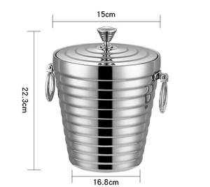 Grijze Ganzenwodka Ijsemmer Met Dekselvorm - Product Image 3