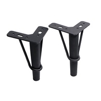 Winstar 6-Zoll L-Form Metall Schlafs ofa Bein im modernen Stil Golden Black Finish für Küchen krankenhaus & Schul möbel & Schränke