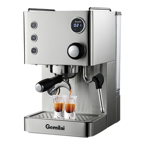 เครื่องทำกาแฟ CRM3007L รุ่นหรูหรา 2 in 1 พร้อมเครื่องตีฟองนม เครื่องชงกาแฟลาเต้ คาปูชิโน เอสเพรสโซ ขนาดเล็ก สำหรับใช้ในบ้าน - Product Image 5