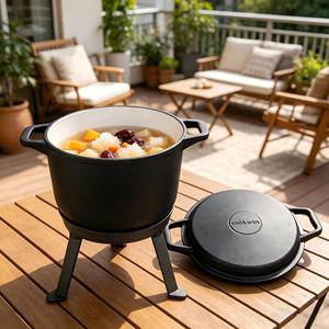 <span class=keywords><strong>Olla</strong></span> de Hierro Fundido Esmaltada con Soporte, la Más Vendida, para Cocinar al Aire Libre, para el Mercado de Polonia y la UE, Venta al Por Mayor - Product Image 1