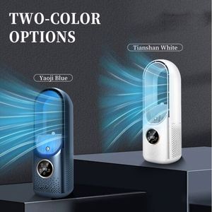 Portable Bladeless Air Cooler with LED Display 6-Speed USB-Powered Eco-Friendly Quiet Operation for Home & Office Use - Product Image 3