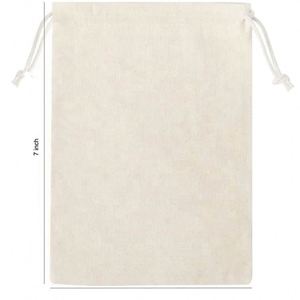 กระเป๋าผ้าแคนวาสออร์แกนิคพิมพ์โลโก้ตามสั่ง ถุงผ้ารูดปิดแบบใช้ซ้ำได้ สายรูดคู่ สำหรับใส่ของช้อปปิ้ง ของขวัญแทนใจ - Product Image 4