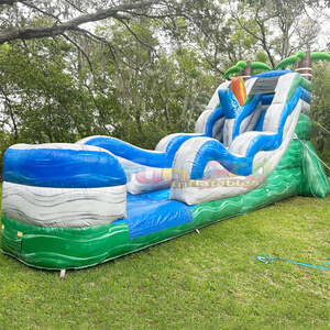 Toboggan aquatique gonflable commercial pour enfants, pour fêtes d'été en plein air - Product Image 1
