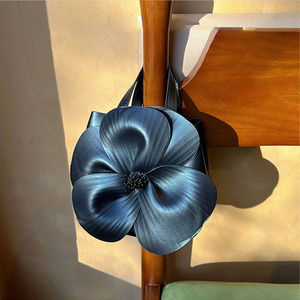 Borsa a secchiello mini da donna in pelle PU con chiusura a cerniera, impermeabile, pieghevole, in poliestere, <span class=keywords><strong>fantastico</strong></span> motivo floreale grande, nuovo arrivo, lusso - Product Image 5