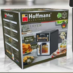 Freidora de Aire Hoffmans de 8L con Cajón, 220V 2200W, Temperatura Ajustable, Ventana Visible, Pantalla Táctil LCD, Horno Doméstico Inteligente, África Occidental, Hoffmans HM-79 - Product Image 1