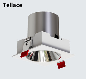 TELLACE Haute Qualité Luminosité Blanc Noir Maison Hôtel Bureau En Aluminium Moulé Sous Pression Encastré Plafond Grille 20W Led <span class=keywords><strong>Spot</strong></span> Down Light - Product Image 5