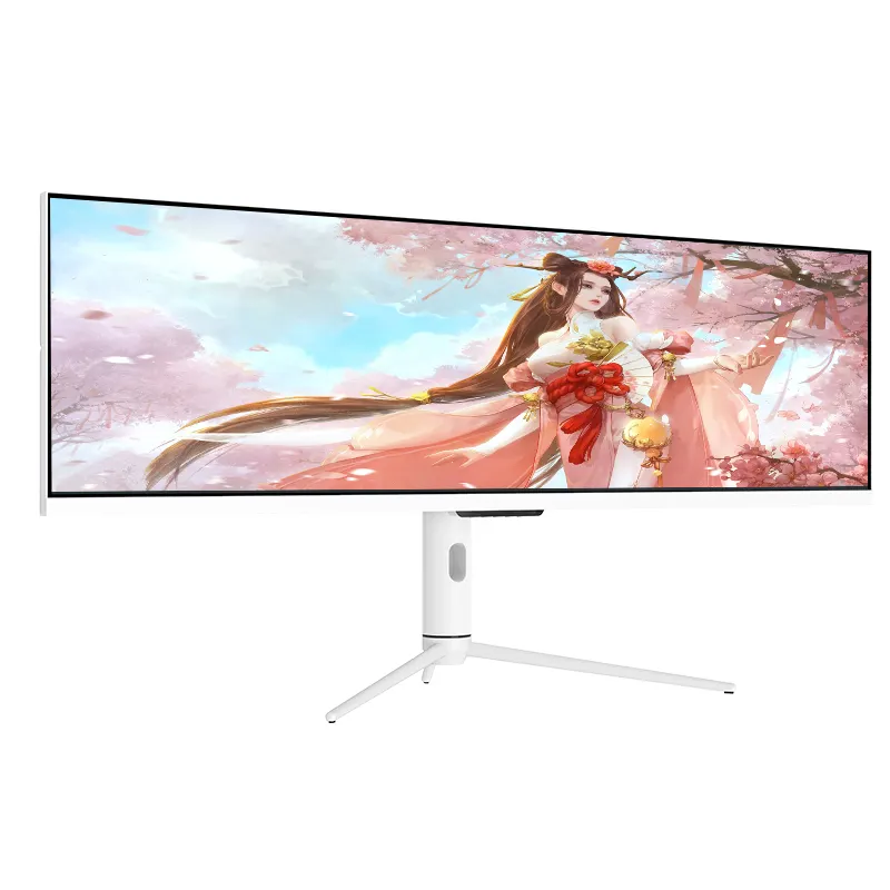 Ultra-Wide Snow White Supper Wide 43.8 Inch Moniteur Hdr600 120Hz Pc 1Ms Desktop 44 Inch Gaming Monitor With Lifting Stand
