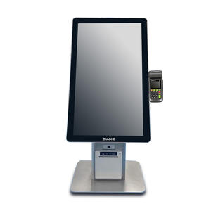 Terminal pos <span class=keywords><strong>qr</strong></span> de 21,5 pulgadas, escáner ic o <span class=keywords><strong>lector</strong></span> de tarjetas de identificación, tableta, quiosco electrónico pos slef, pedido lcd, de comida rápida - Product Image 5