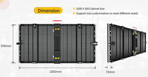 หน้าจอ LED โปร่งใสความสว่างสูง P7.81 สำหรับติดตั้งภายนอกอาคารแบบสี่เหลี่ยม - Product Image 4