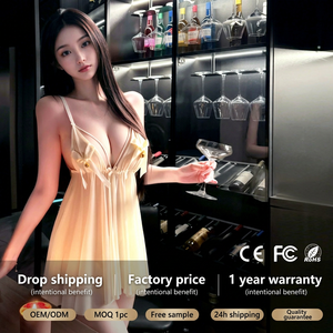 Lemon Story Lingerie Butterfly Camisole Nightgown Soft Sleeveless Sexy Chiffon Women Sleepwear - Product Image 1