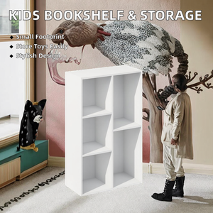 Étagères murales en bois Dareko, fabricant OEM ODM, design moderne pour le rangement de livres et de jouets - Product Image 2