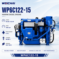 Moteur diesel de propulsion marine Weichai WP6 Series WP6C122-15 90 kW 122 CV 1500 tr/min pour navires de passagers, bateaux de marchandises, navires de pêche