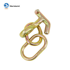 Chaîne de fixation G70 G43 TJ Hook en acier super allié et acier au carbone forgé, électrogalvanisée, pour applications de cerclage de cargaison - Product Image 4